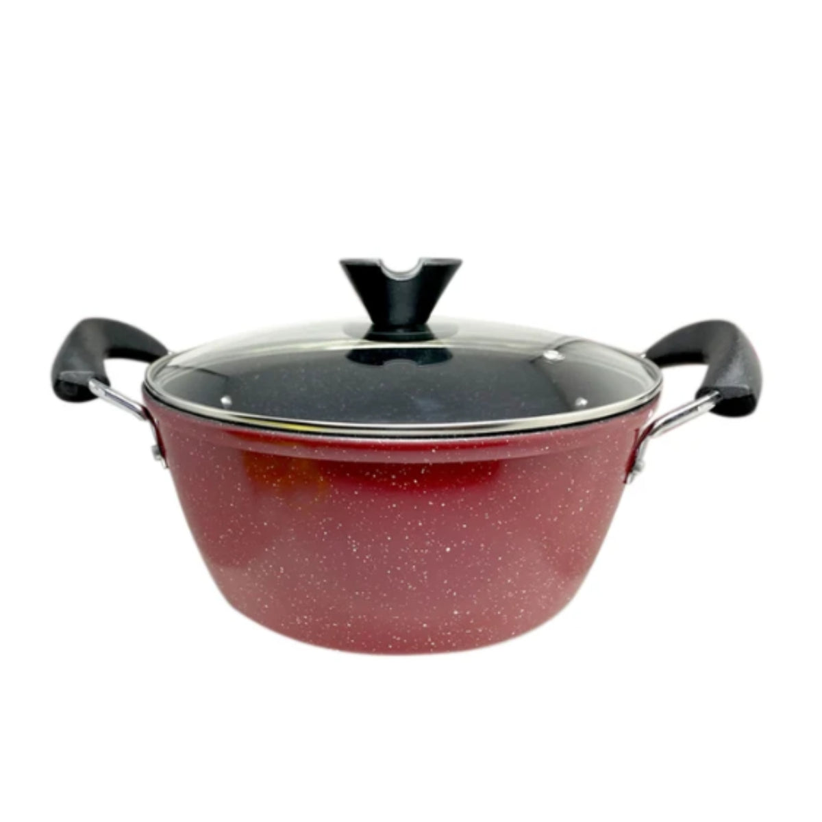 KPDG11 OLLA CERAMIZADA DE 24 CM CON TAPA DE VIDRIO CON 1 PZ O CAJA CON 10 PZS