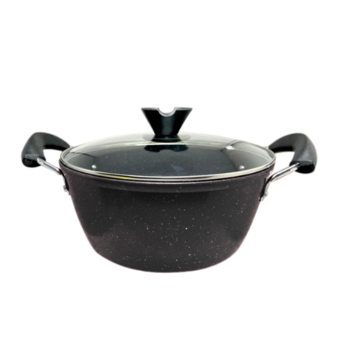 KPDG12 OLLA CERAMIZADA DE 28 CM CON TAPA DE VIDRIO CON 1 PZ O CAJA CON 8 PZS