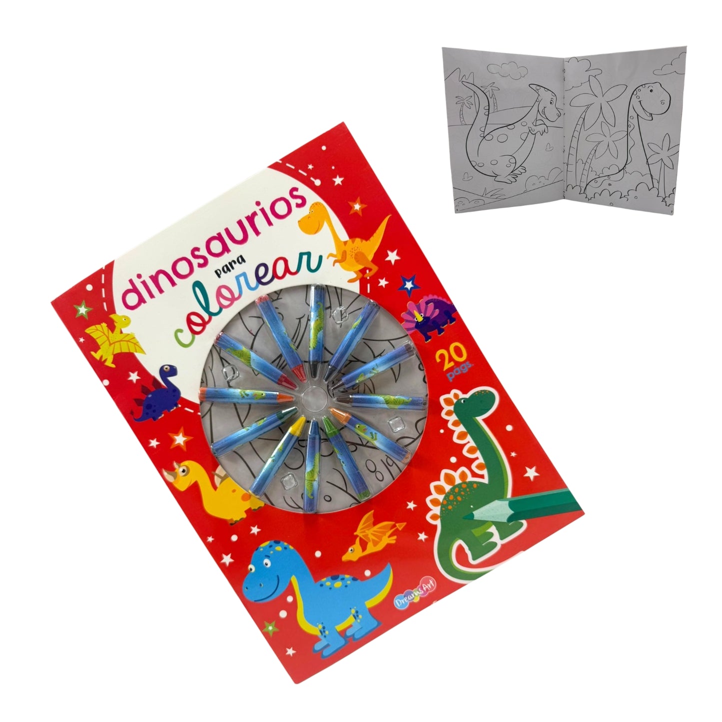 N-GPMX-176 BCBRI0177 LIBRO COLOREAR 21x28 CM COLOREAR CON CRAYONES 20 PAG CON 1 PZ O CAJA CON 48 PZS
