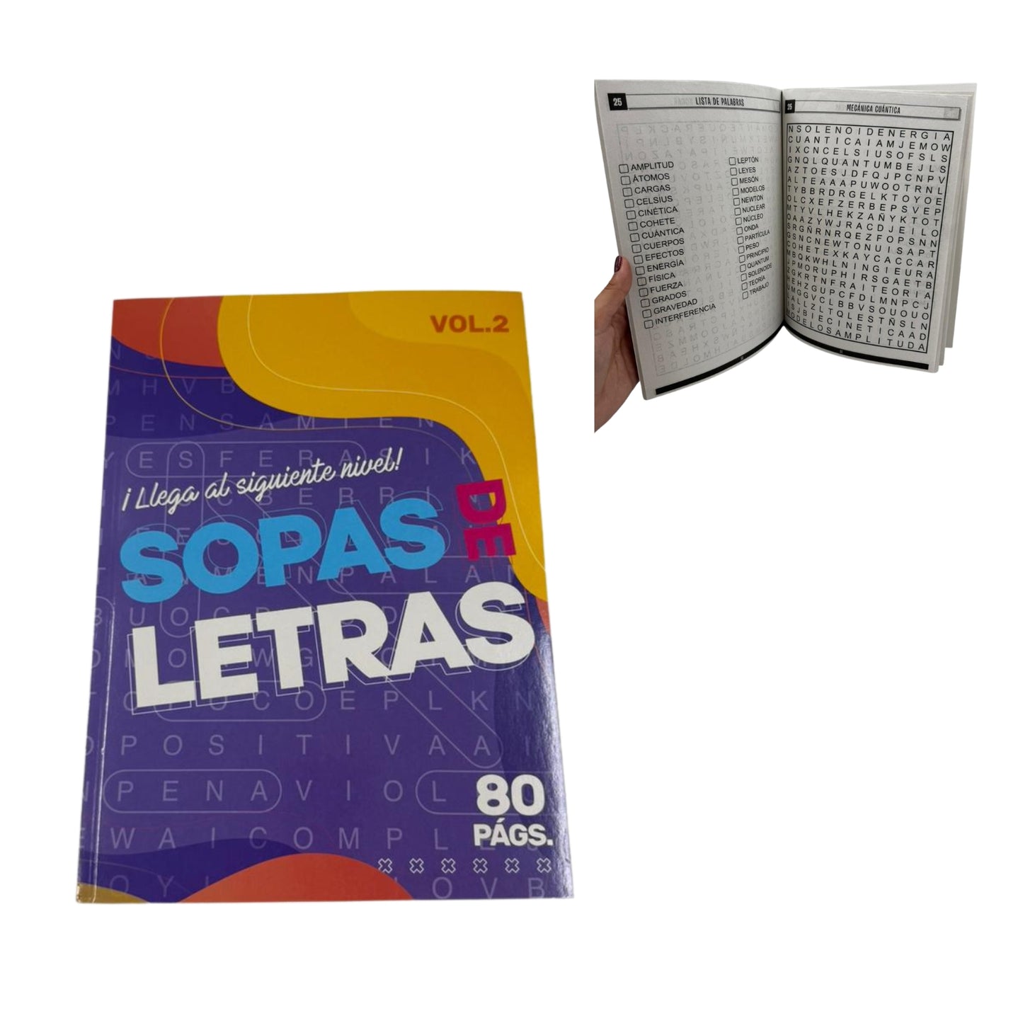 BPVST3046 LIBRO PASATIEMPOS 20 X 27 CM 80 PAG SOPA DE LETRAS CON 1 PZ O CAJA CON 48 PZ