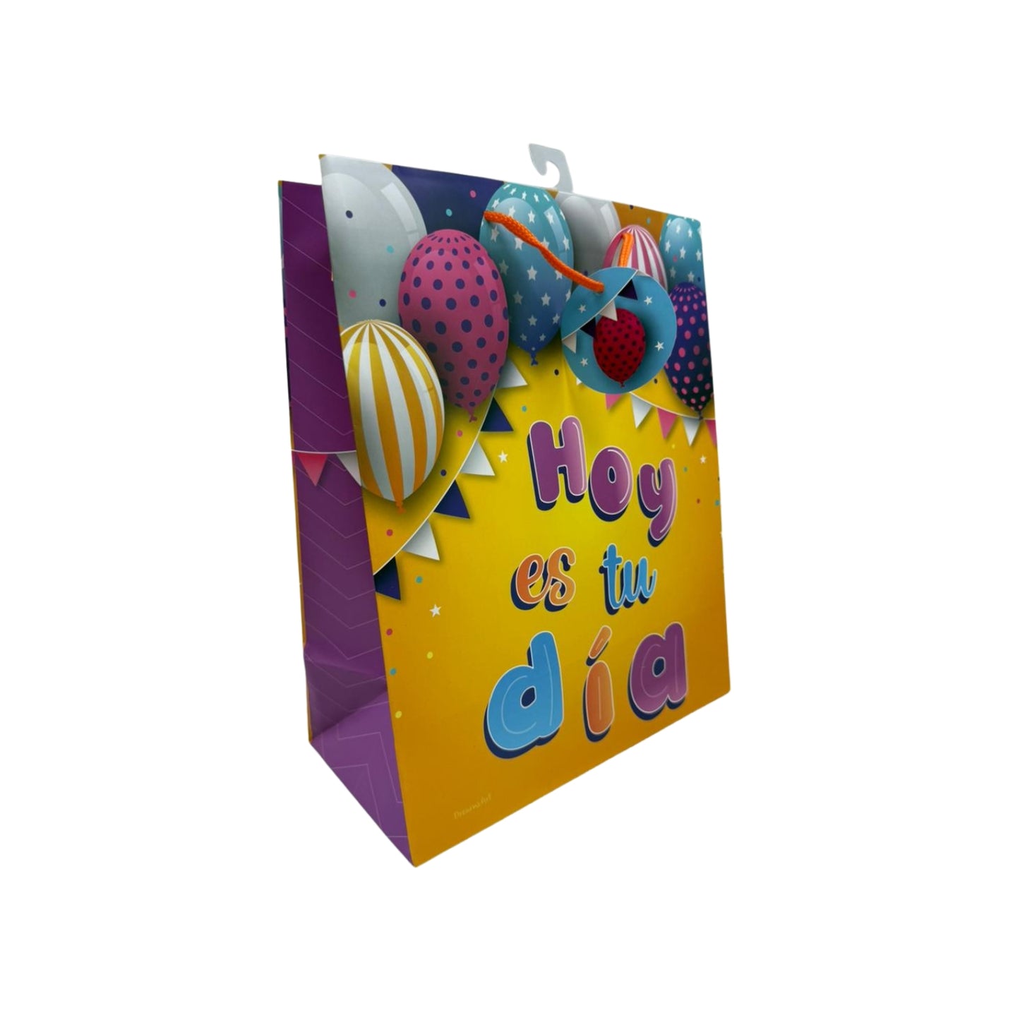 GBHB297L BOLSA DE REGALO 10 X 13 PULG CUMPLEAÑOS MATE CUMPLE COLORIDO CON 1 PZ O CAJA CON 48 PZS