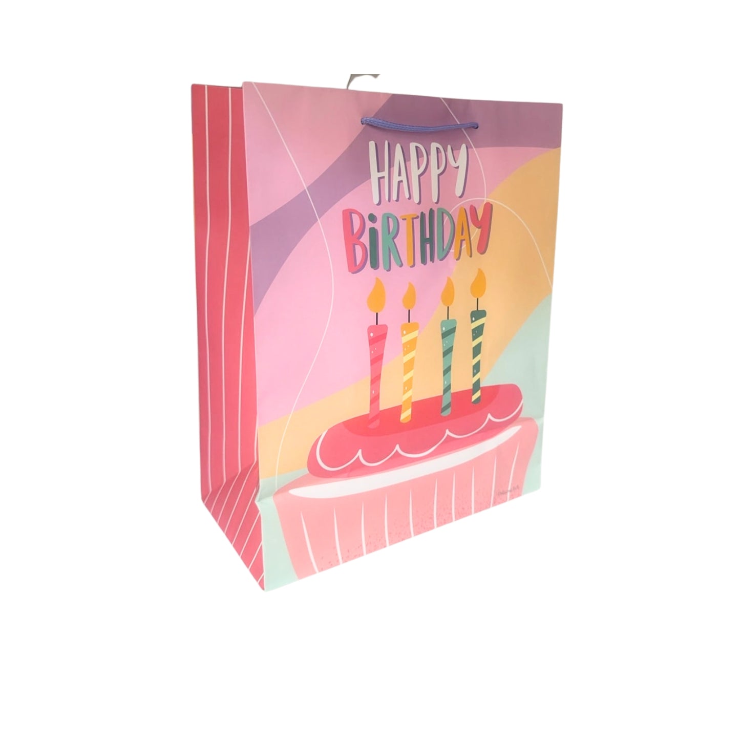 GBHB299L BOLSA DE REGALO 10 X 13 PULG CUMPLEAÑOS MATE 4 MOD FANCY DAY CON 1 PZ O CAJA CON 48 PZS