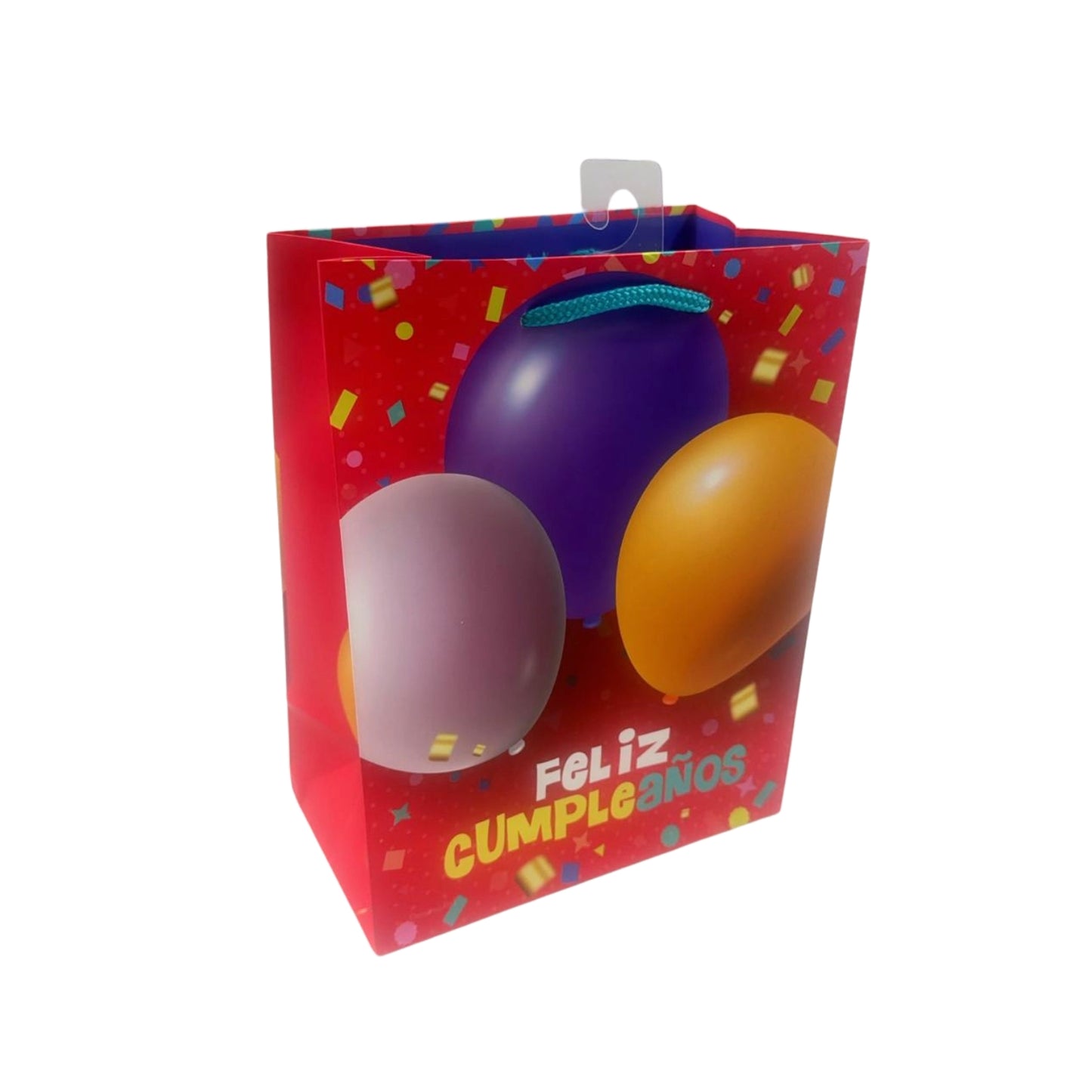 GBHB294M BOLSA DE REGALO 7X9 PULG CUMPLEAÑOS MATE CUMPLE 3D CON 1 PZ O CAJA CON 48 PZS