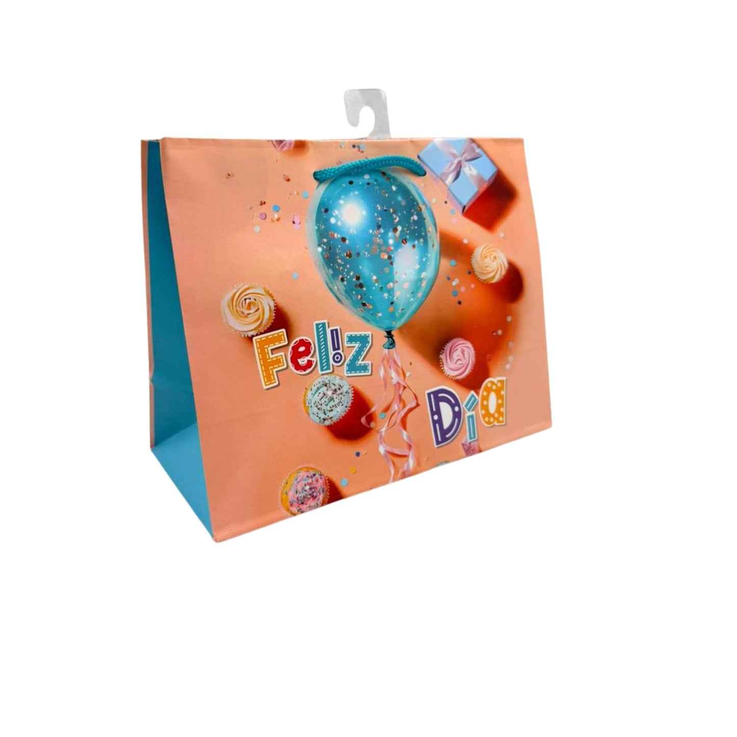 GBHB316HM BOLSA DE REGALO 9 X 7 PULG CUMPLEAÑOS HORIZONTAL MATE HBD 3 D CON 1 PZ O CAJA CON 48 PZS