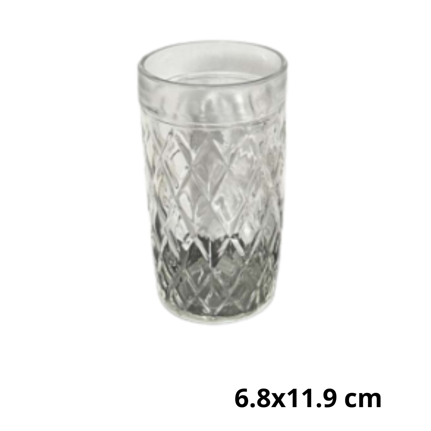 AV-2207B VASO DE VIDRIO CON 1 PZ O CAJA CON 72 PZS