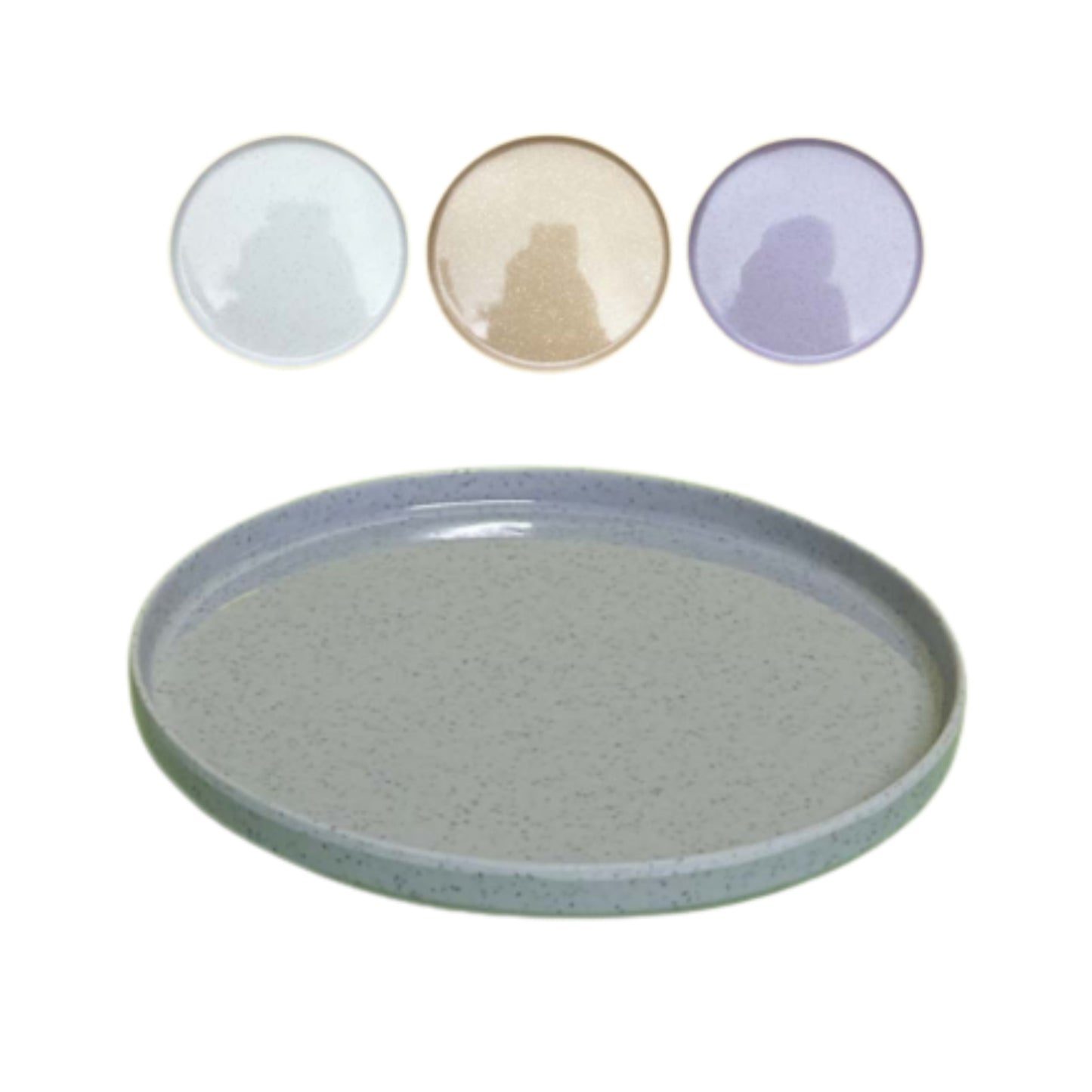N-GPMX-301 AB-5502-10.5 PLATO DE MELAMINA 26.7x1.85 CM CON 1 PZ O CAJA CON 48 PZS