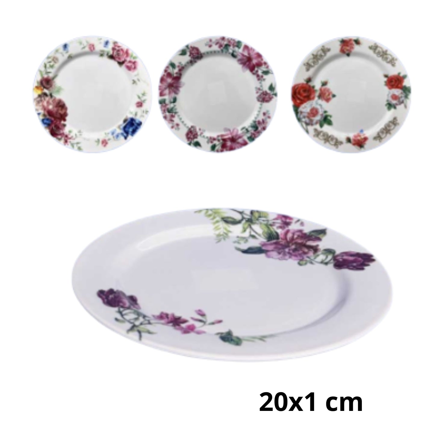 AB-0912-8 PLATO DE MELAMINA CON 1 PZ O CAJA CON 120 PZS