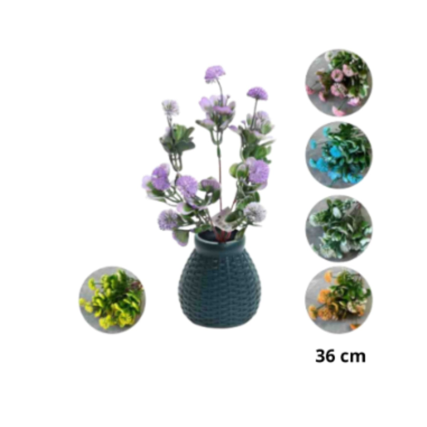 CZ-4915B FLORES ARTIFICIALES DE PLASTICO CON 1 PZ O CAJA CON 360 PZS