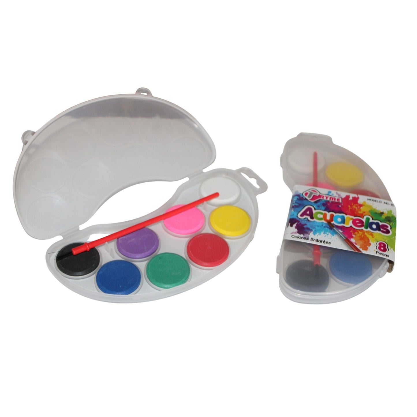 N-GPMX-442 MC-15 ACUARELAS 8 COLORES CON 1 PZ O CAJA CON 96 PZS