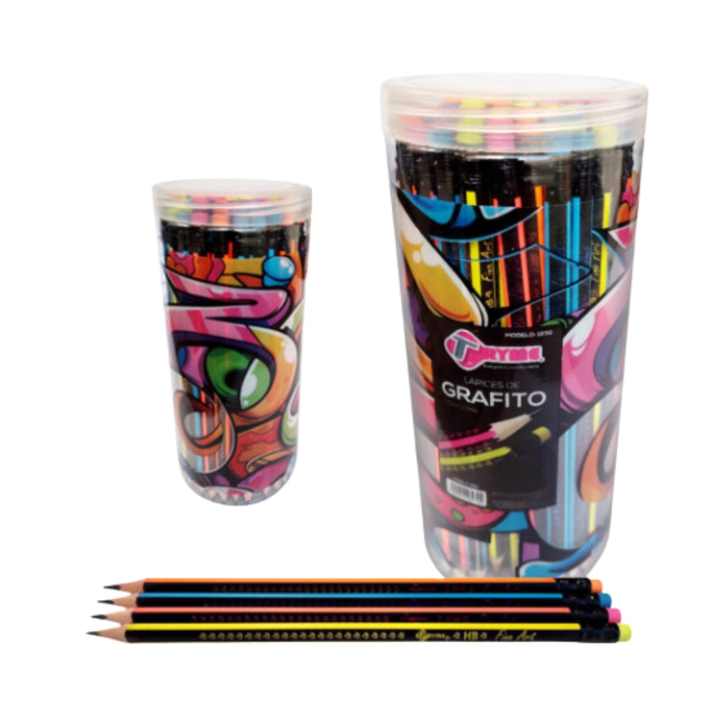 1232-36 LAPIZ DE GRAFITO C/36 PZS BOTE SPORT CON 1 PAQ O CAJA CON 32 PQTS