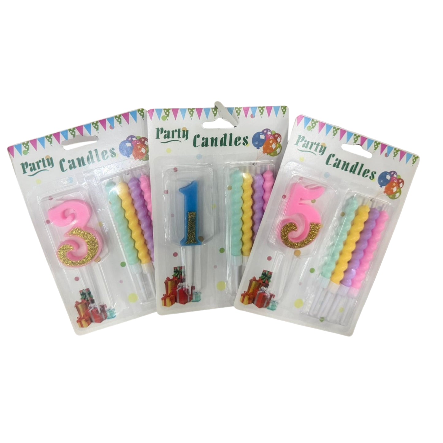 SF-2200-6 VELAS PARA CUMPLEAÑOS CON 1 PZ O CAJA CON 288 PZS