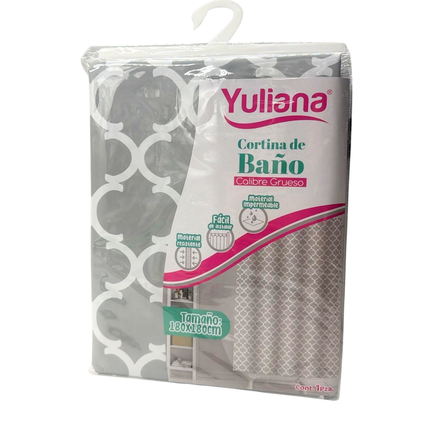 N-GPMX-522 Y-60300 CORTINA PARA BAÑO GRUESA CON 1 PZ O CAJA CON 36 PZS