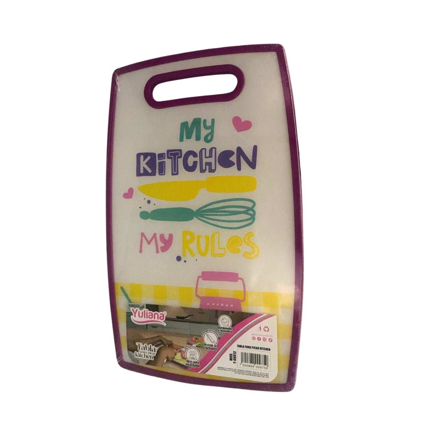Y-00012 TABLA PARA PICAR KITCHEN CON 1 PZ O CAJA CON 36 PZS