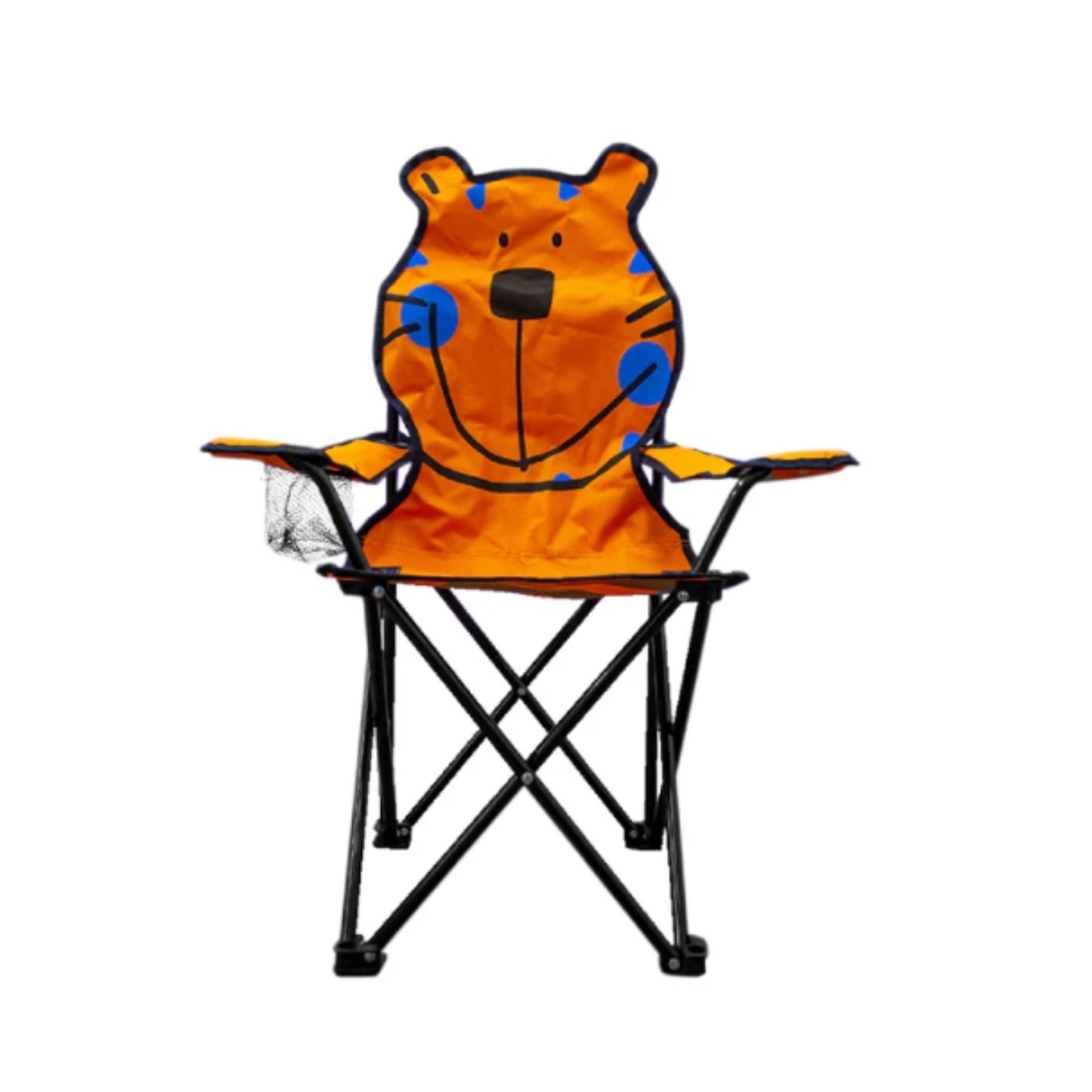 HSN001-02 SILLA CAMPING INFANTIL TIGRE NARANJA CON 1 PZ O CAJA CON 12 PZS