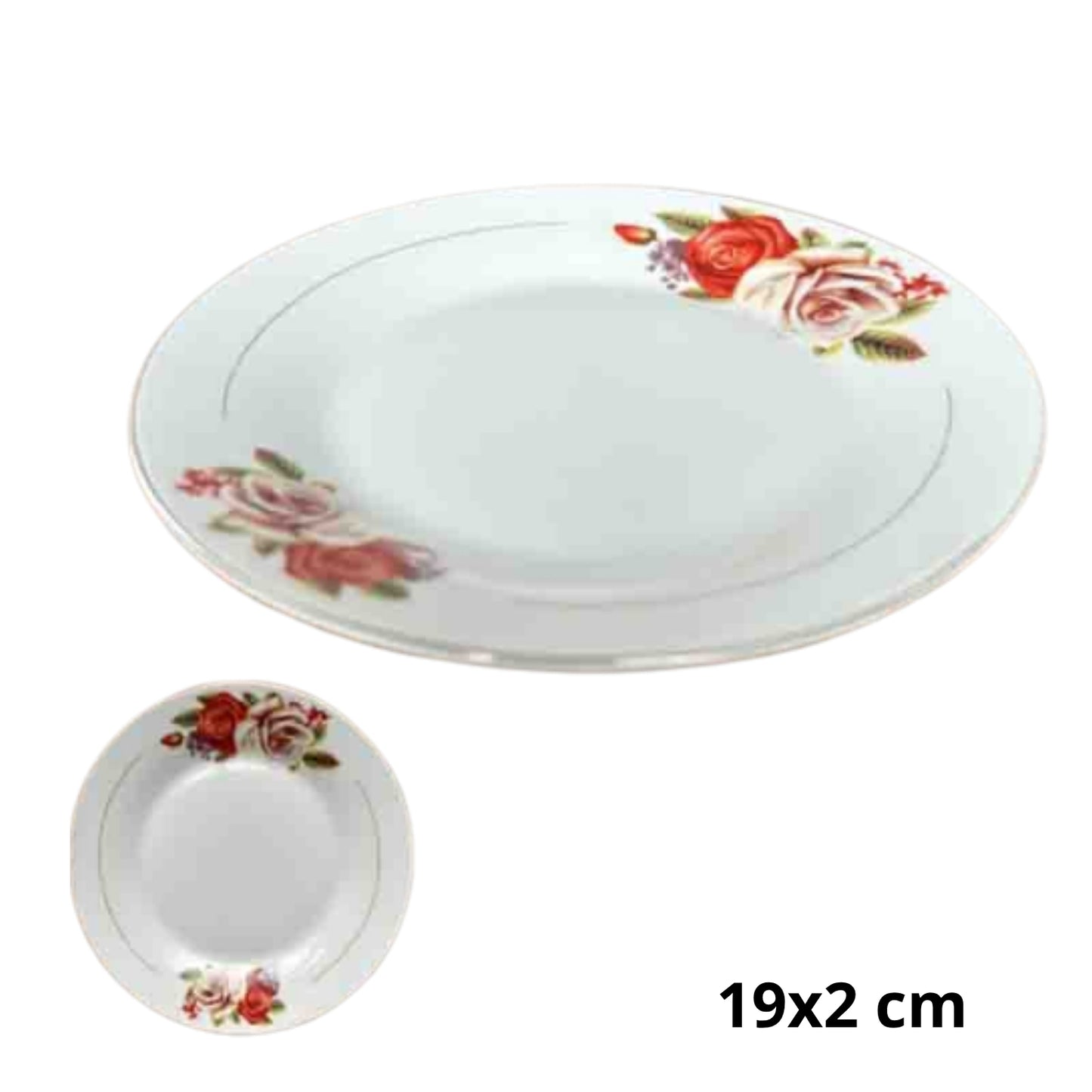 AW-5832-7.5 PLATO DE CERAMICA CON 1 PZ O CAJA CON 48 PZS
