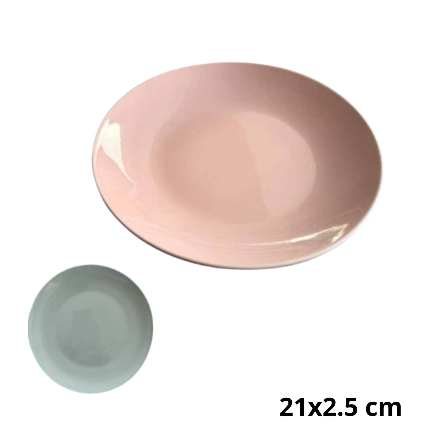 AW-7502A-8.5 PLATO DE CERAMICA CON 1 PZ O CAJA CON 30 PZS