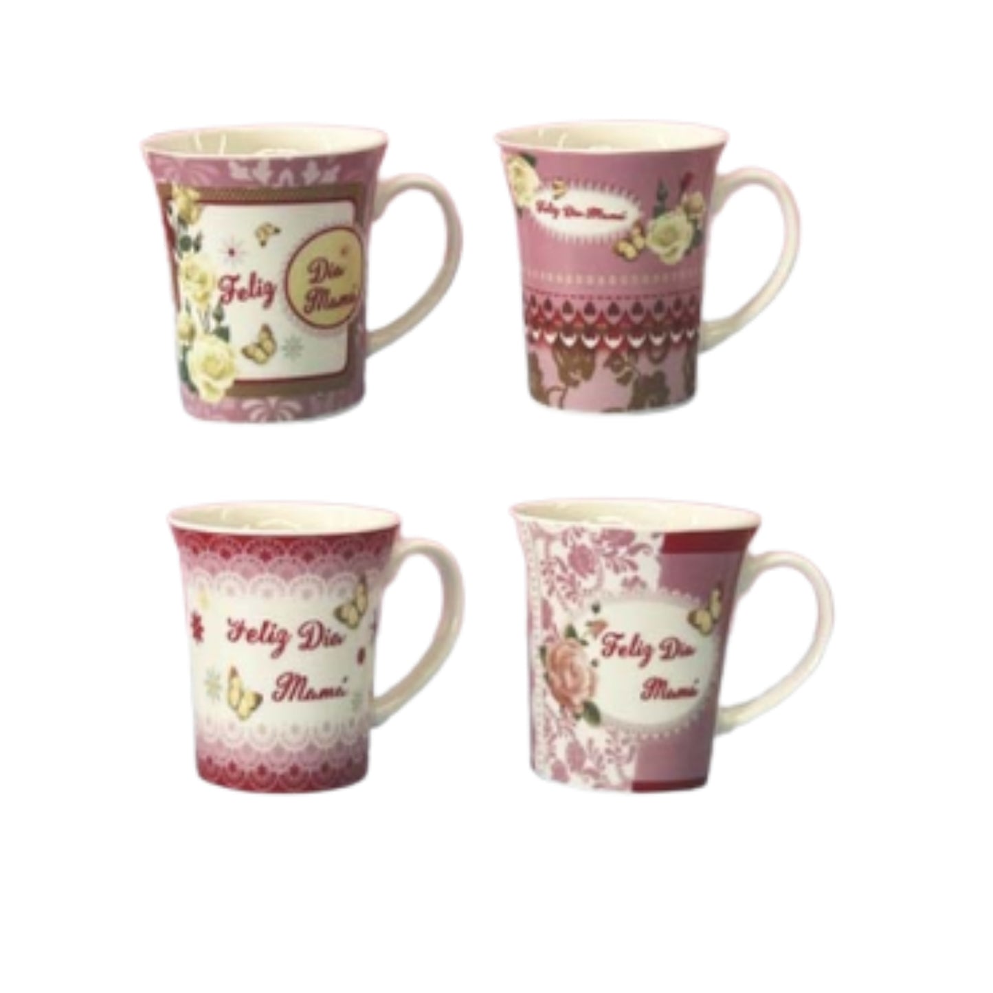 AW-1160P TAZA DE CERAMICA FELIZ DÍA MAMA CON 1 PZ O CAJA CON 72 PZS