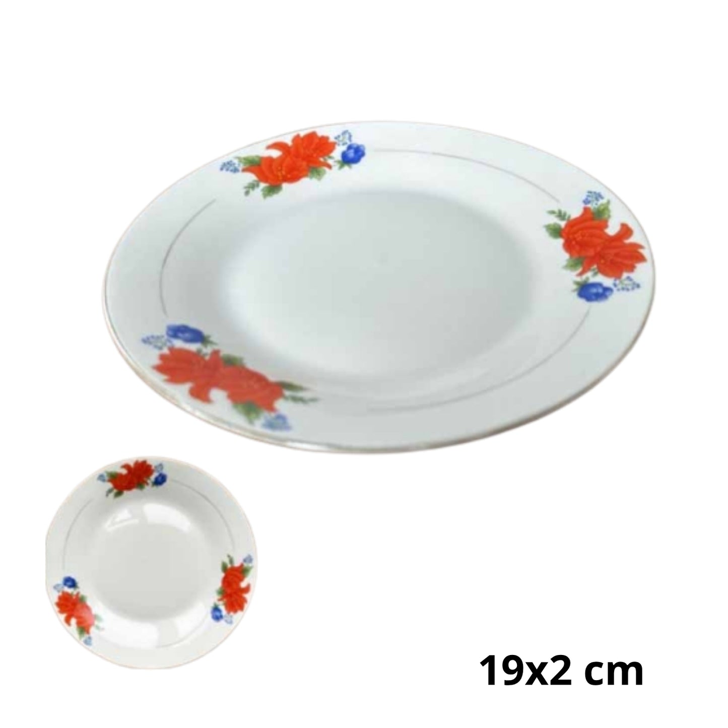 AW-5782-7.5 PLATO DE CERAMICA CON 1 PZ O CAJA CON 48 PZS