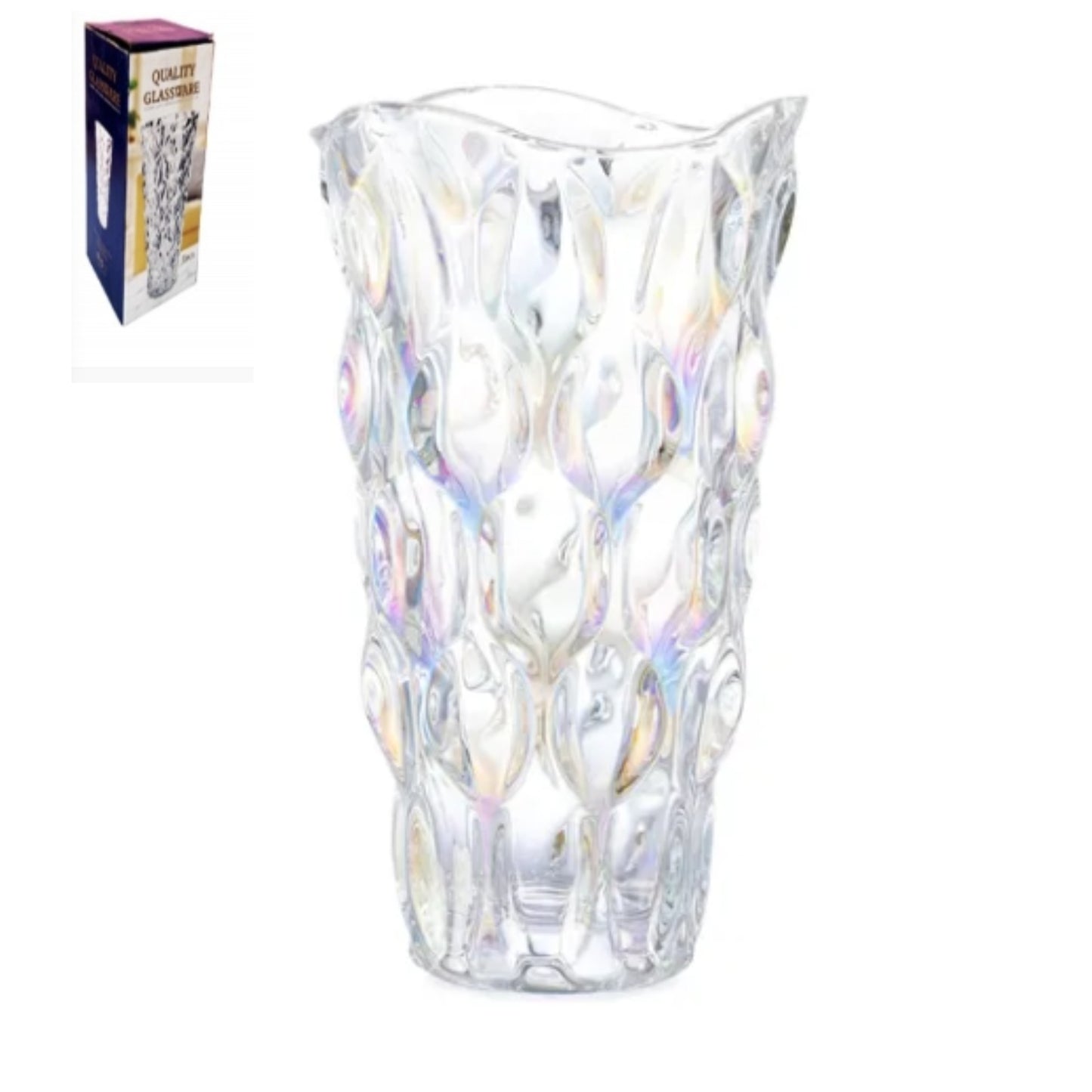 BD-0564A-2 JARRON DE VIDRIO CON 1 PZ O CAJA CON 12 PZS