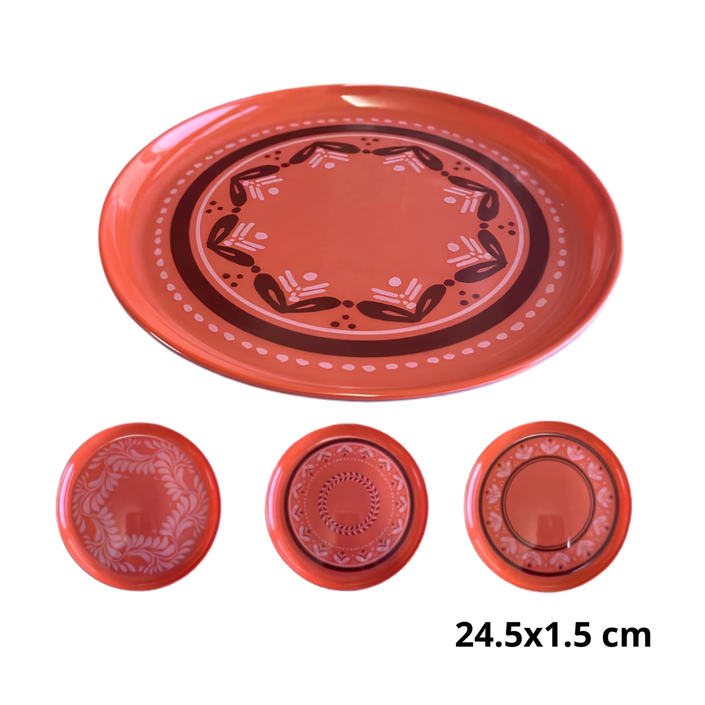 AB-7642-10 PLATO DE MELAMINA CON 1 PZ O CAJA CON 96 PZS