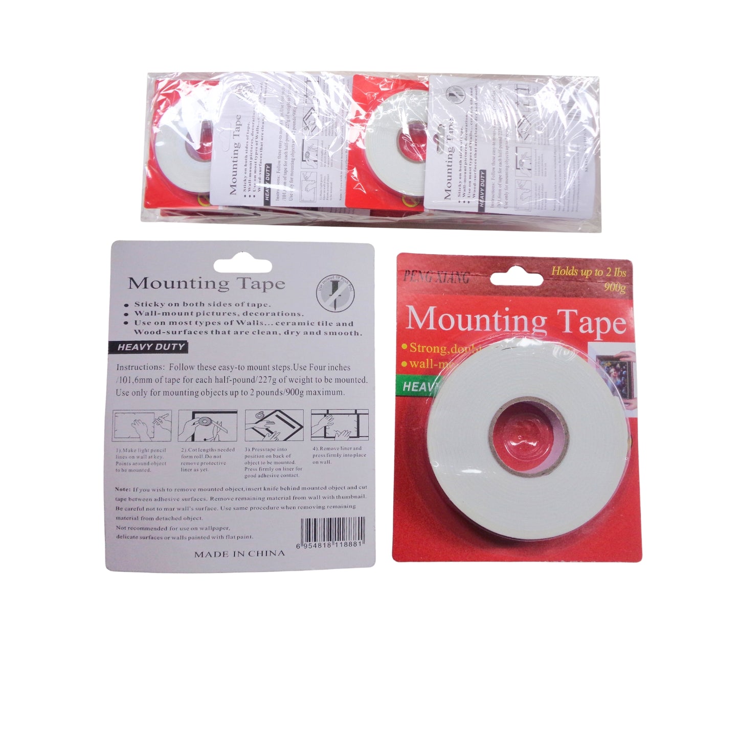 RH-4015-1 CINTA DOBLE CARA AUTOADHESIVA CON 1 PZ O CAJA CON 288 PZS