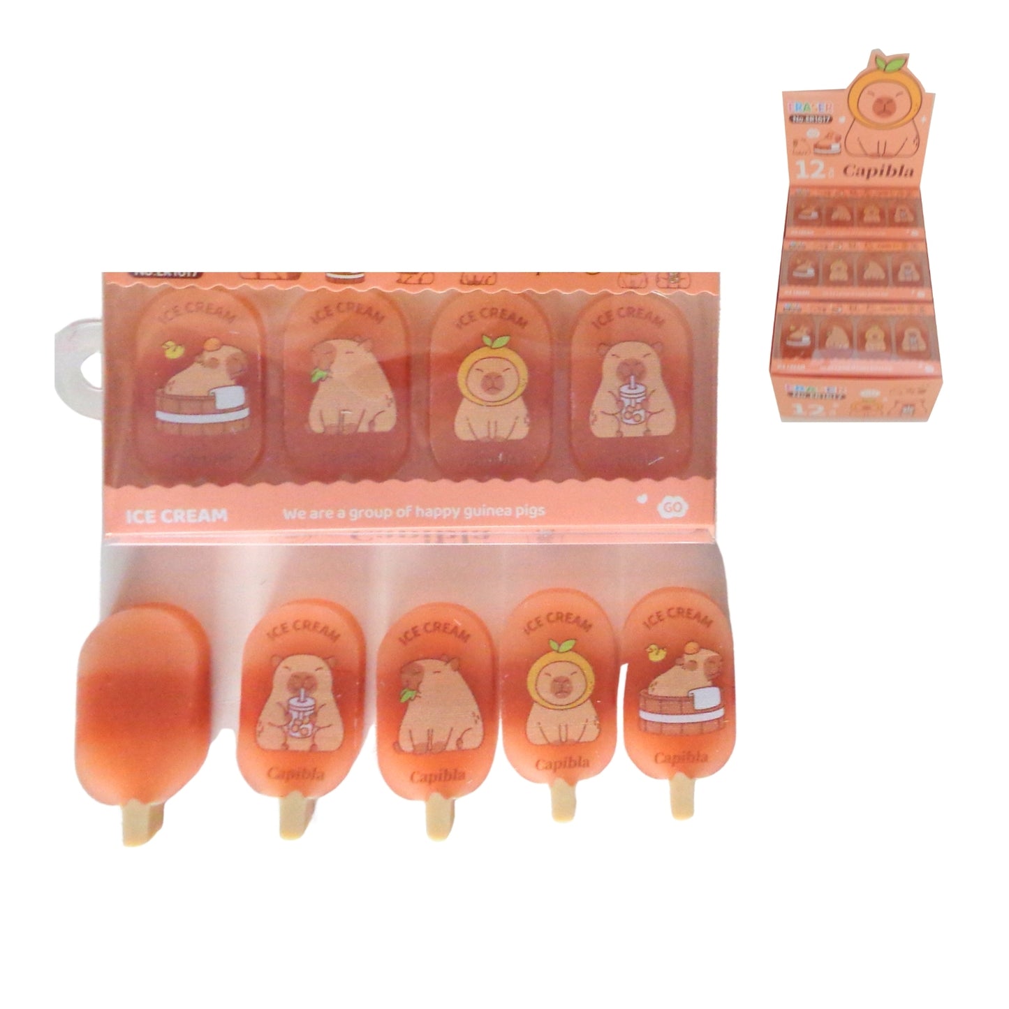 UD-1400-3 GOMA DE BORRAR 4 PZS PALETA CAPIBARA CON 1 PAQ O CAJA CON 384 PQTS
