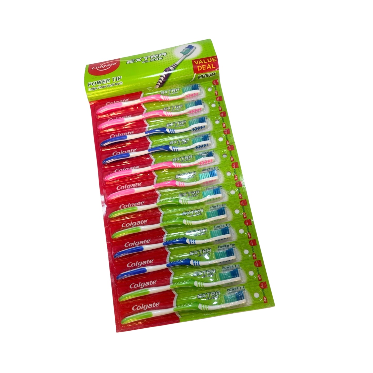 N-GPMX-832 BLISTER 10+3 PZS CEPILLO DE DIENTES COLGATE EXTRA CLEAN, CON 1 PAQ O CAJA CON 24 PQTS