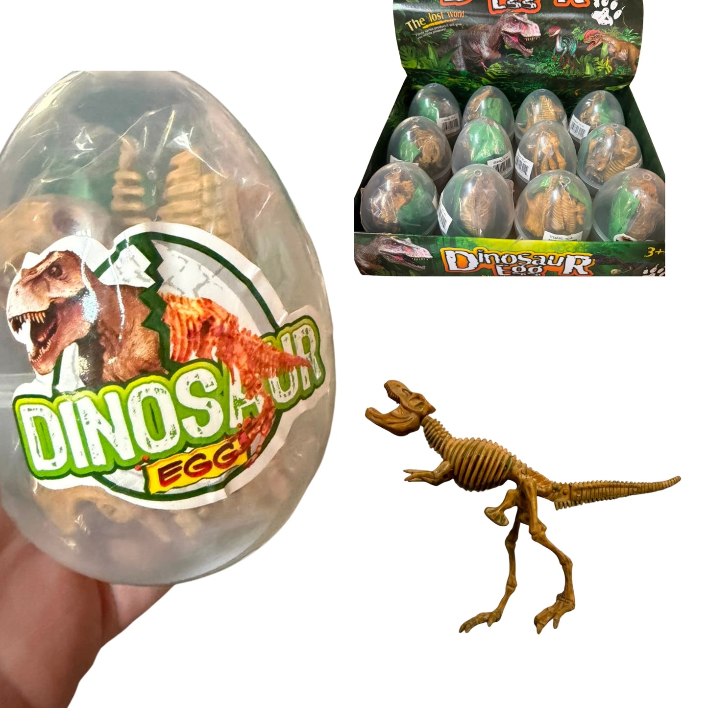 N-GPMX-837 JUYC41 BLOCKS PARA ARMAR HUEVO DINOSAURIOS EXH CON 1 PZ O CAJA CON 288 PZS