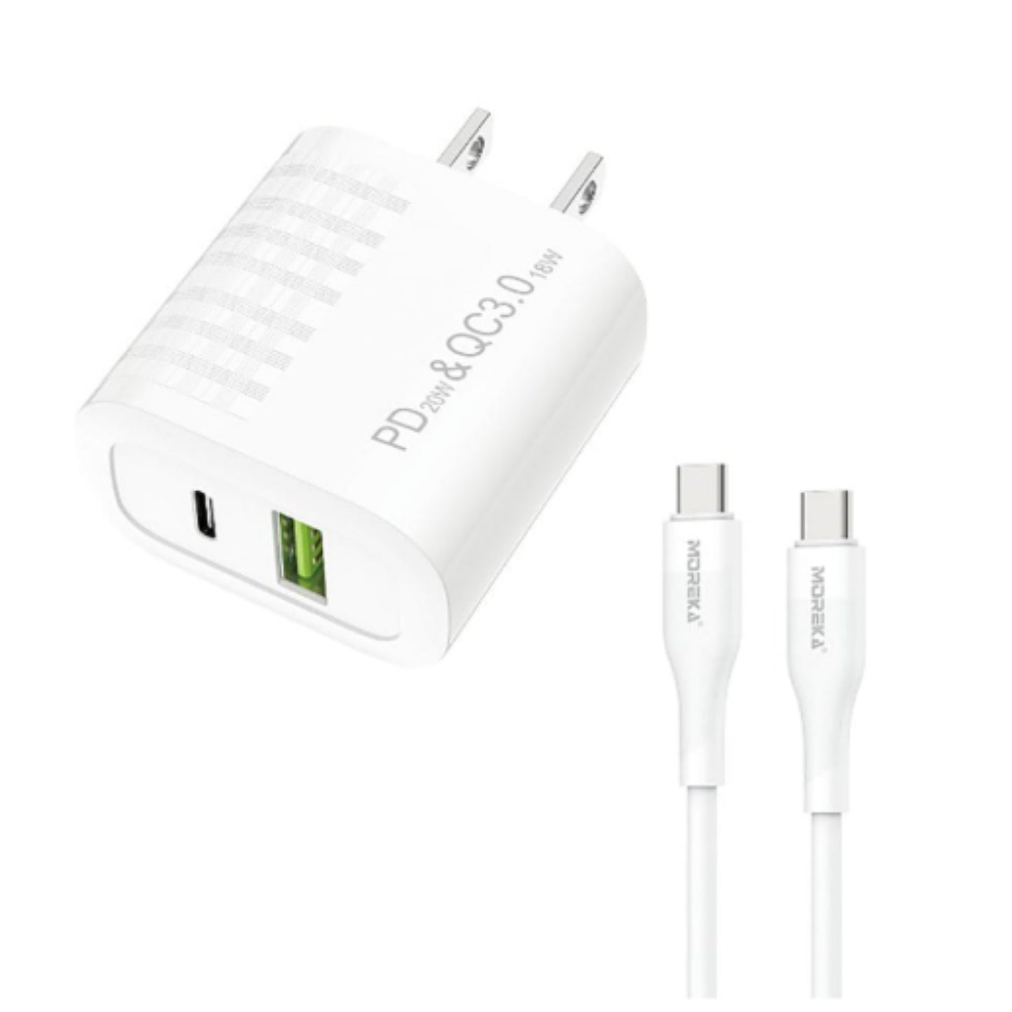 AC108 TURBO CARGADOR 40 W PUERTO USB TIPO C CON 1 PZ O CAJA CON 100 PZS