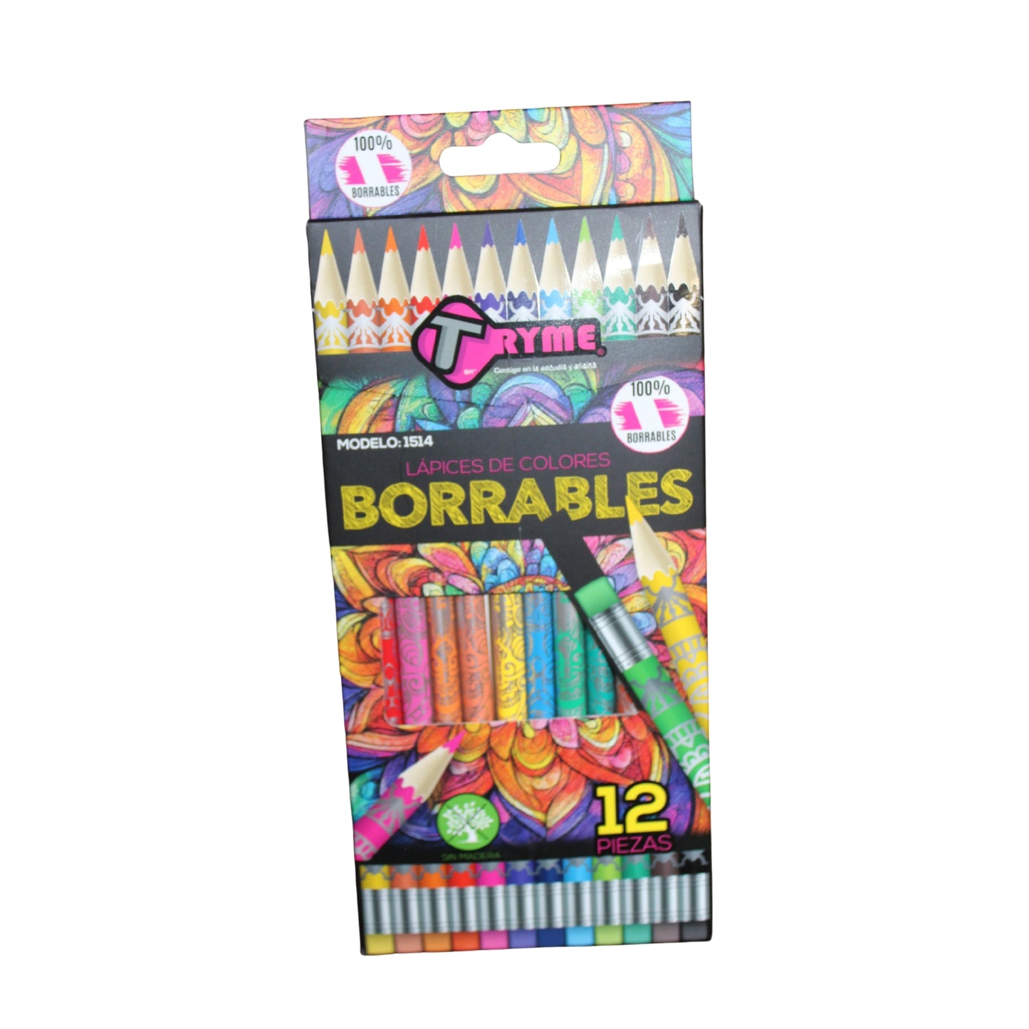 N-GPMX-967 1514-36 LAPICES DE COLORES BORRABLES (GRABADO) CON 36 PZS CON 1 PQ O CAJA CON 48 PQTS