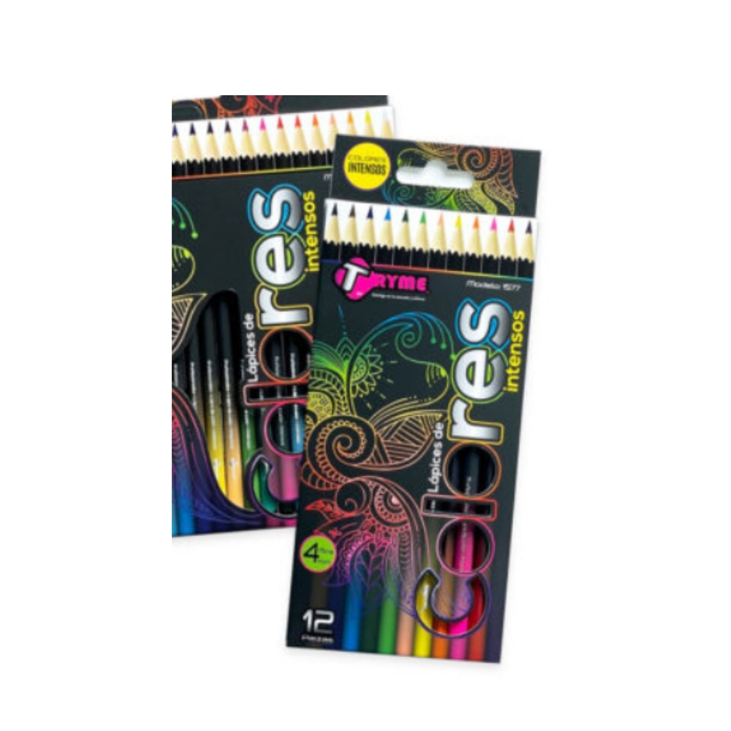 N-GPMX-968 1577-12 LAPICES DE COLORES INTENSOS CON 12 PZS CON 1 PQ O CAJA CON 96 PQTS