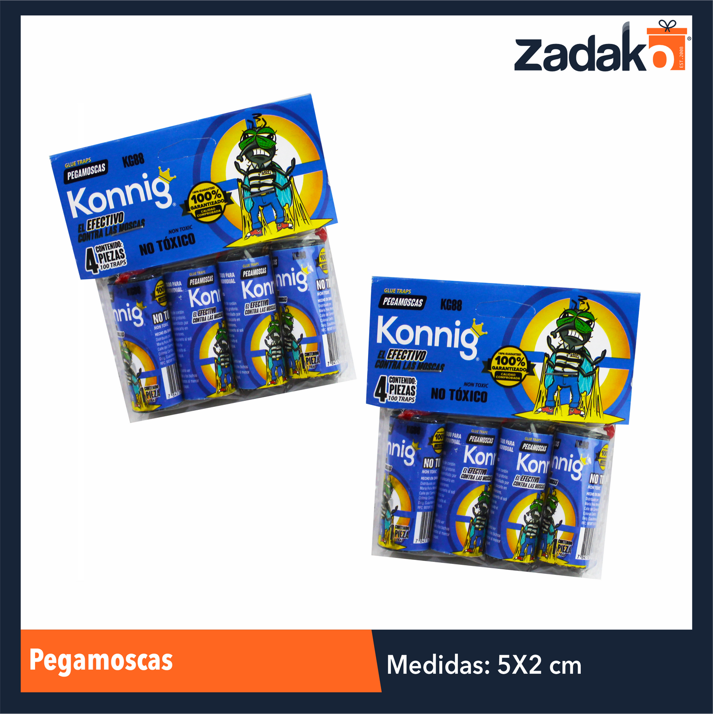 KG-88 PEGAMOSCAS CON 4 PZS O CAJA CON 288 PZS