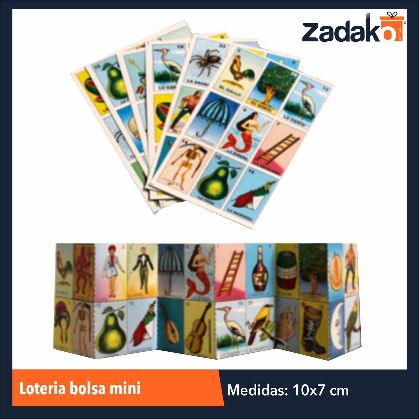 LOTERIA BOLSA MINI CON 1 PZ O CAJA CON 400 PZS