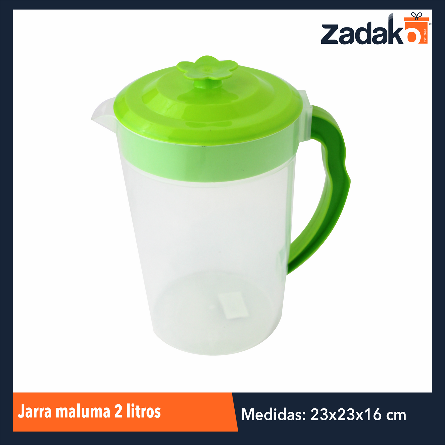 MX-326 JARRA MALUMA 2 LITROS NATURAL, CON 1 PZ O CAJA CON 12 PZS