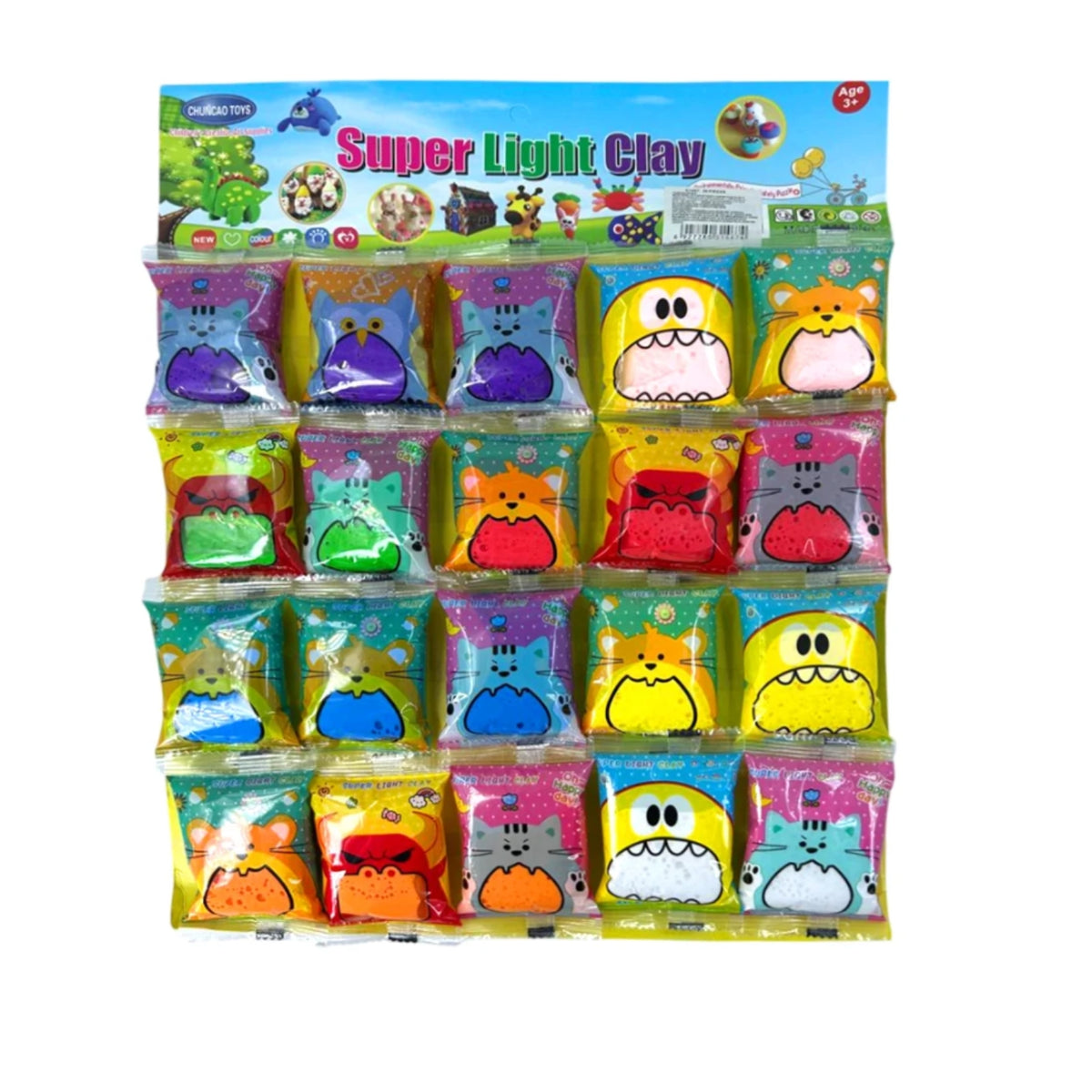 N-GPM-16826 HFY-13403 CARTERA 20 BOLSITAS DE FOAMY DE 10 GRS 8 COLORES CON 1 PQ O CAJA CON 100 PQT