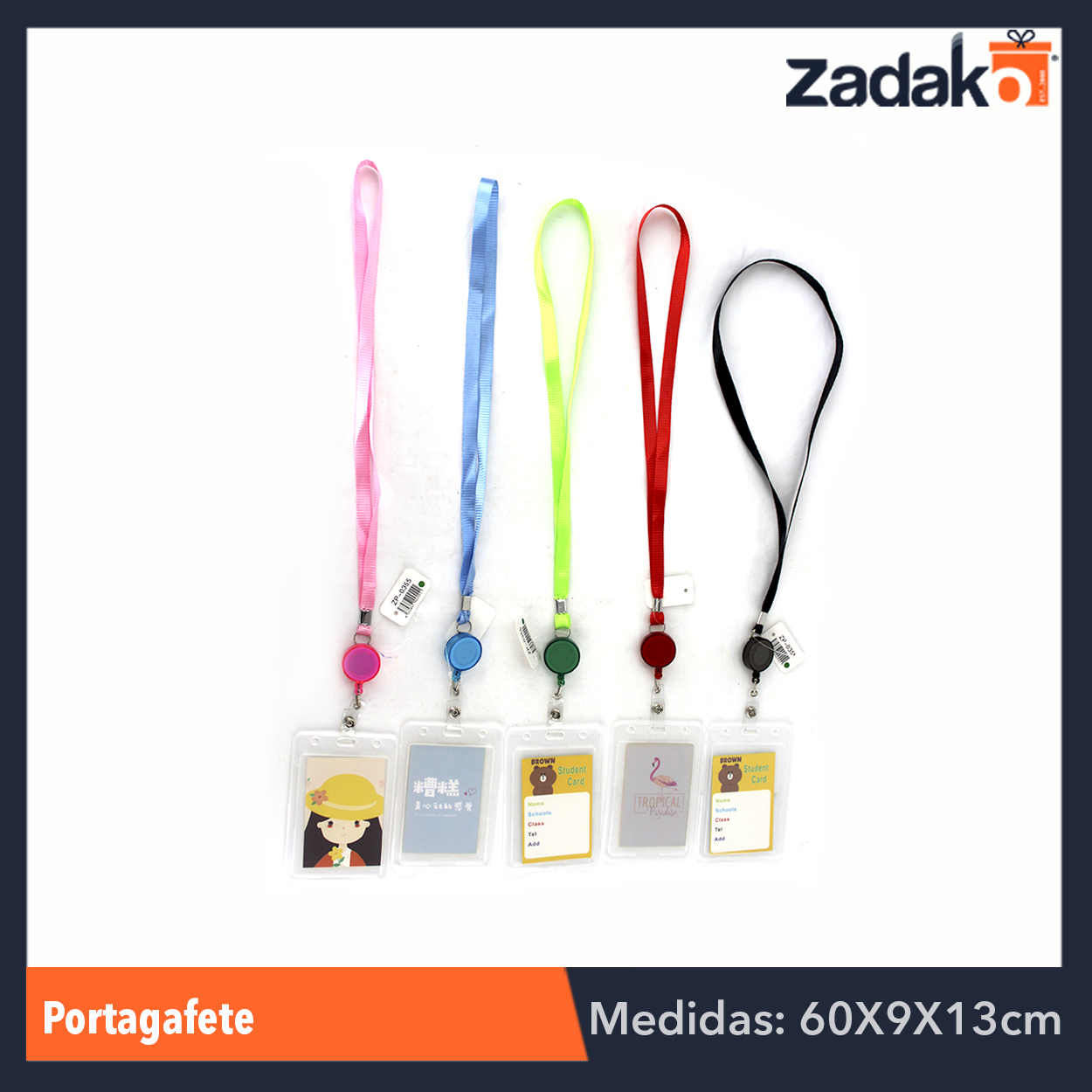 N-GPM-2023 ZP-0355 LISTON CON MICA PORTA GAFETE Y YOYO, CON 1 PZ O CAJA CON 1000 PZS
