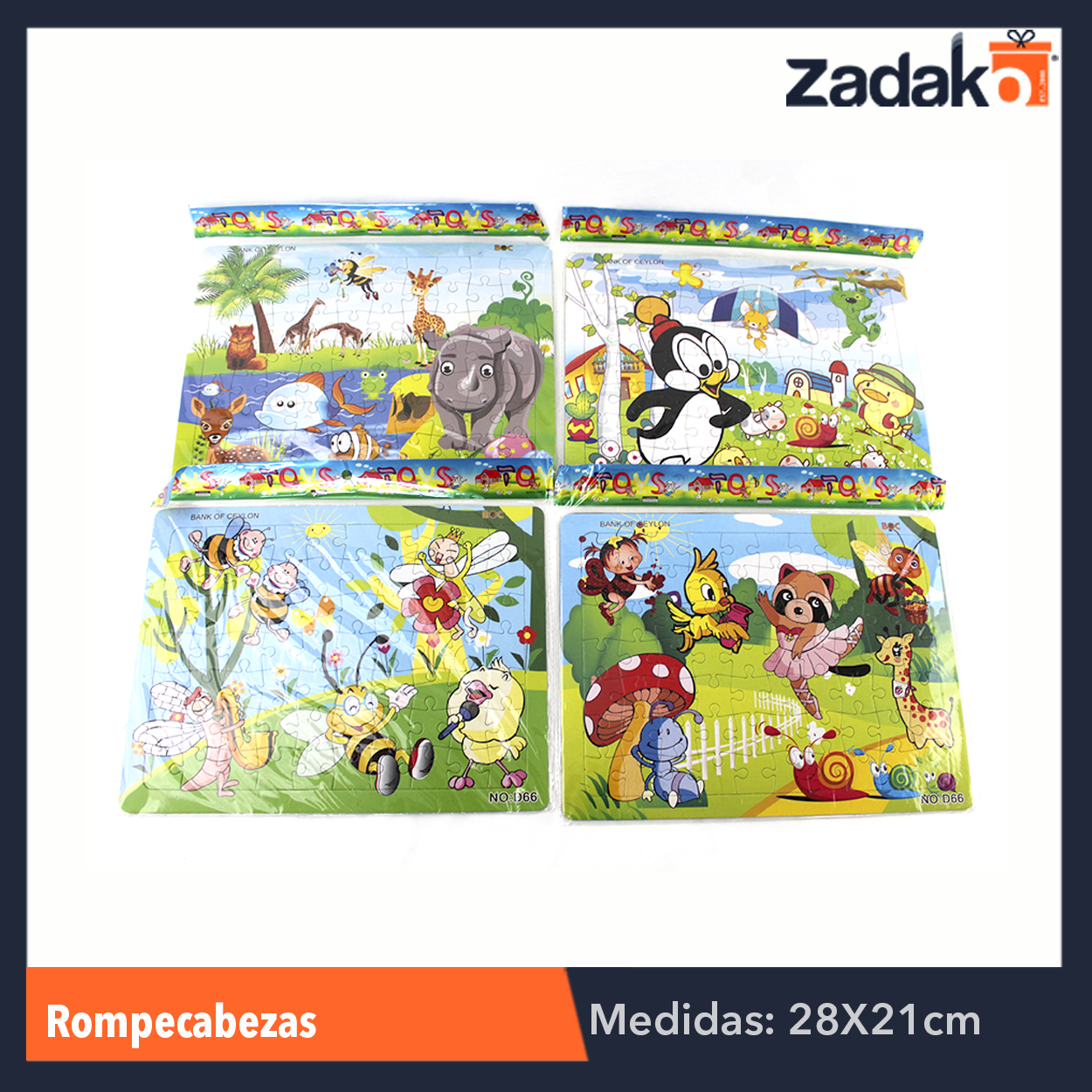 ZJ-0004 ROMPECABEZAS, CON 1 PZ O CAJA CON 320 PZS