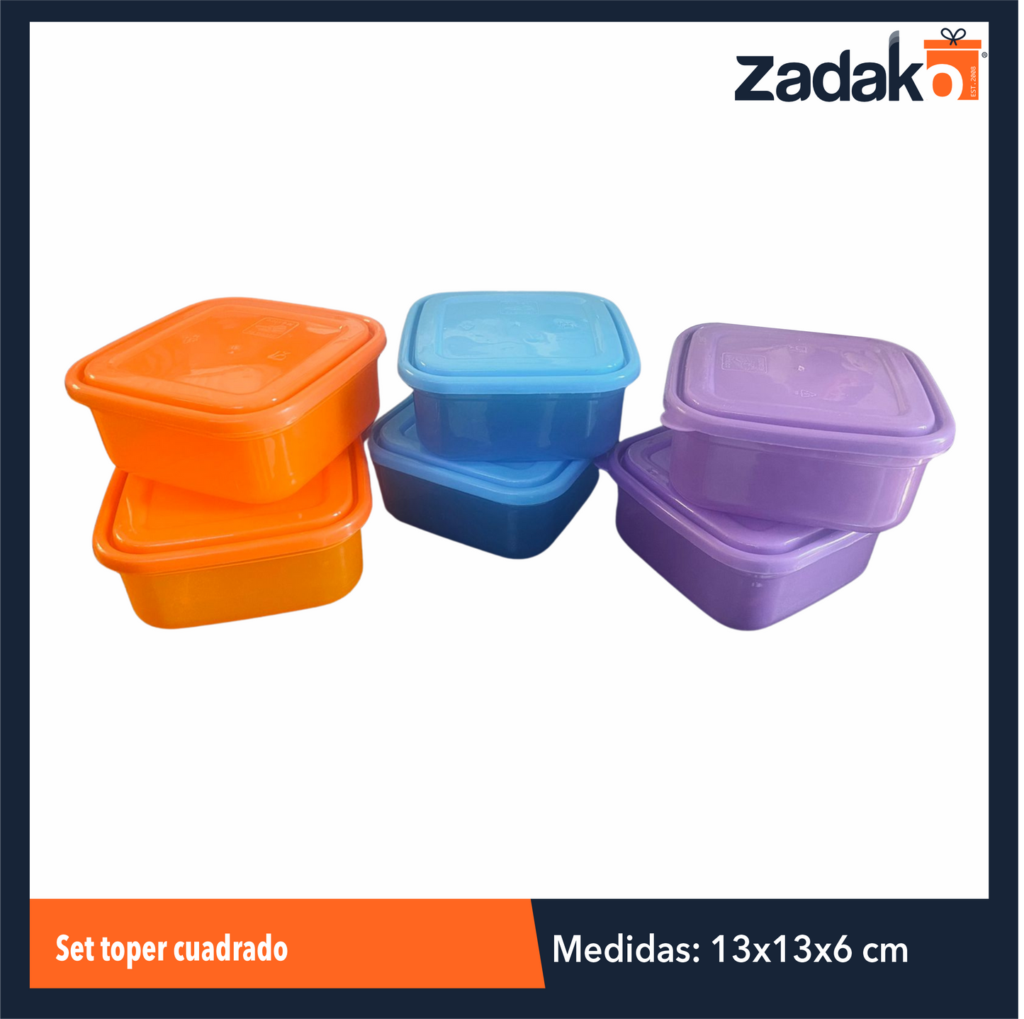 N-GPM-4375 SET TOPER CUADRADO CON 1 PQT O CAJA CON 24 PQTS