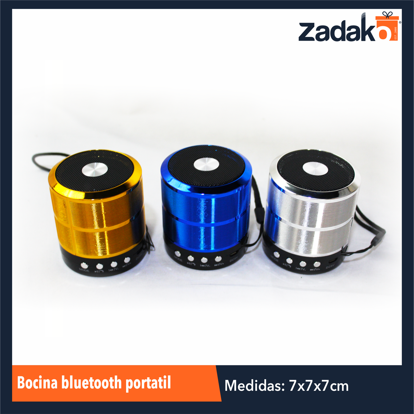 WS-887 BOCINA BLUETOOTH PORTATIL CON 1 PZ O CAJA CON 100 PZS