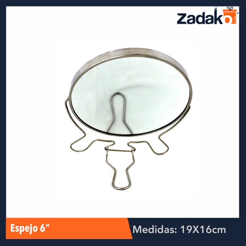 ZB-0036 ESPEJO 6 PULGADAS CON 1 PZ O CAJA CON 96 PZS