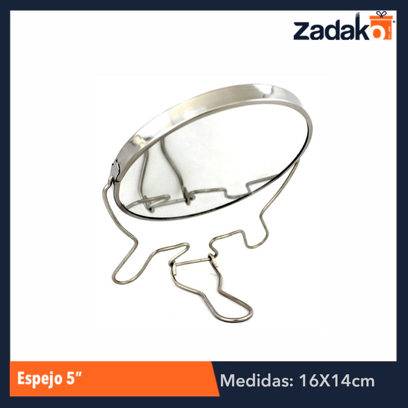 ZB-0039 ESPEJO 5 PULGADAS, CON 1 PZ O CAJA CON 120 PZS