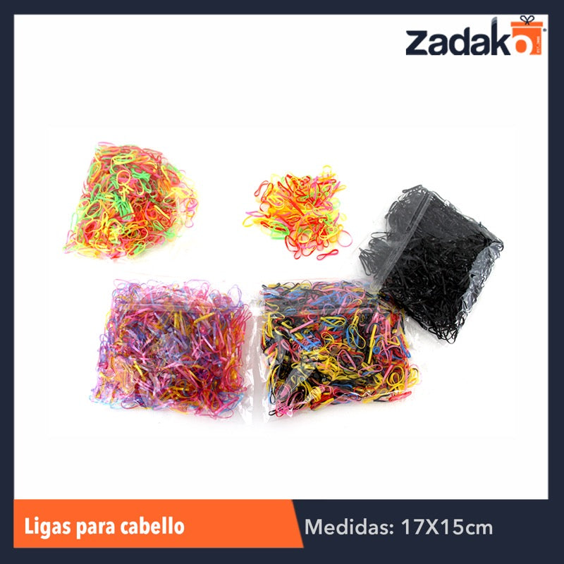 N-GPM-2007 GPM-2007 ZB-0112 SET 1000 LIGAS PARA CABELLO, CON 1 PZ O CAJA CON 240 PZS