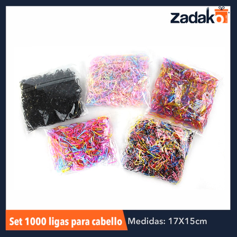 GPM-2007 ZB-0112 SET 1000 LIGAS PARA CABELLO, CON 1 PZ O CAJA CON 240 PZS