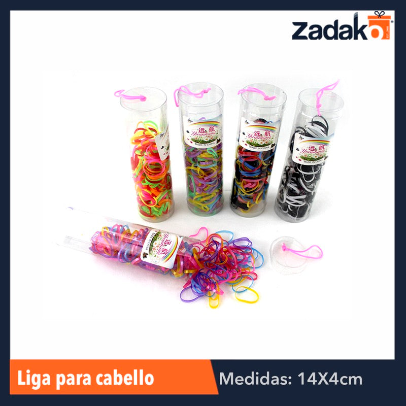 PN-0007 ZL-0015 TUBO 14CM CON LIGAS PARA CABELLO, CON 12 PZS, O CAJA CON 60 PQTS