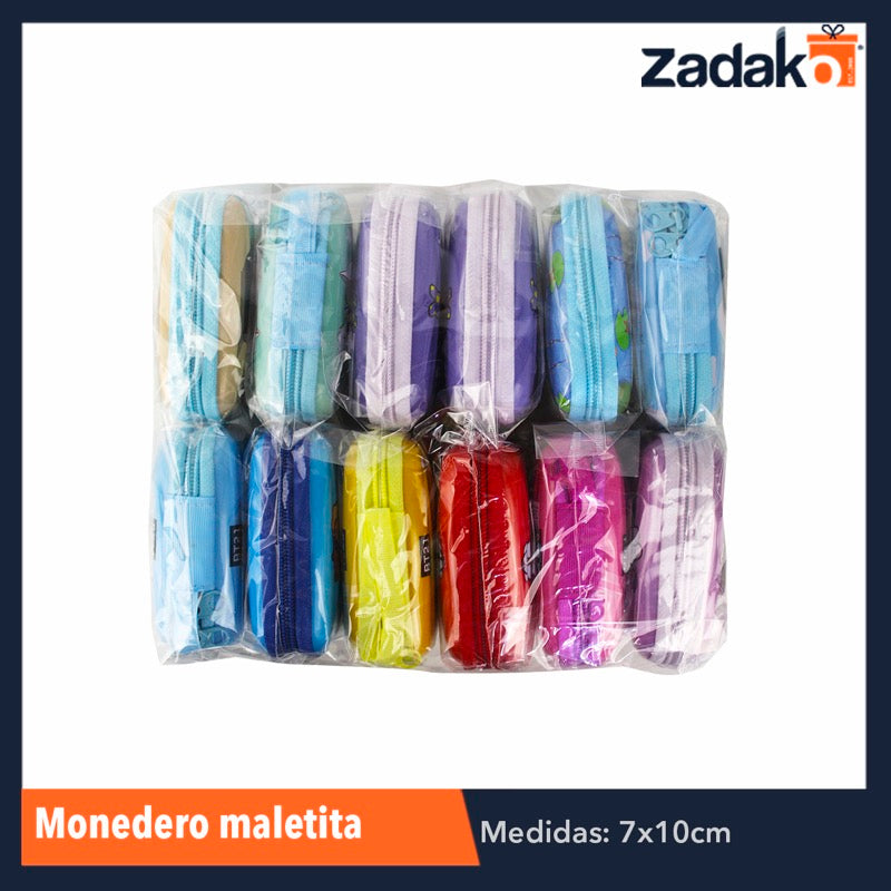 ZJ-1069 MONEDERO MALETITA CON 12 PZS, O CAJA CON 40 PQTS
