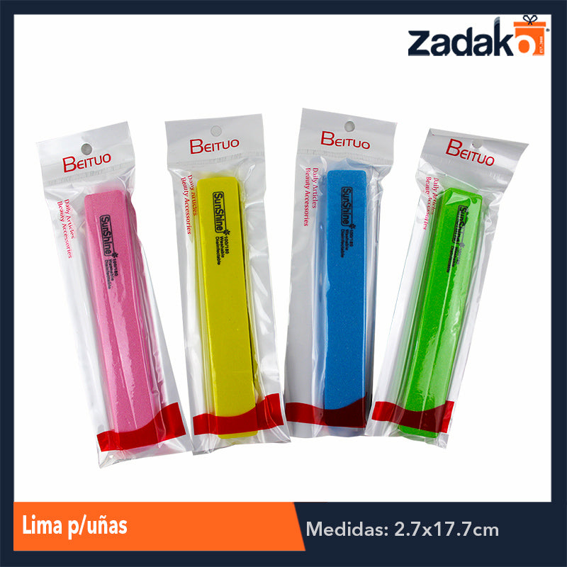 ZB-0380 LIMA P/UÑAS, CON 1 PZ O CAJA CON 1200 PZS