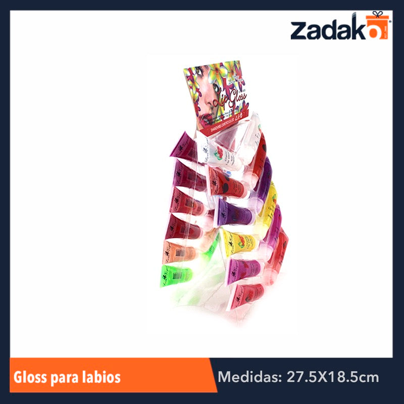 ZB-0049 GLOSS PARA LABIOS, CON 1 PZ O CAJA CON 1440 PZS