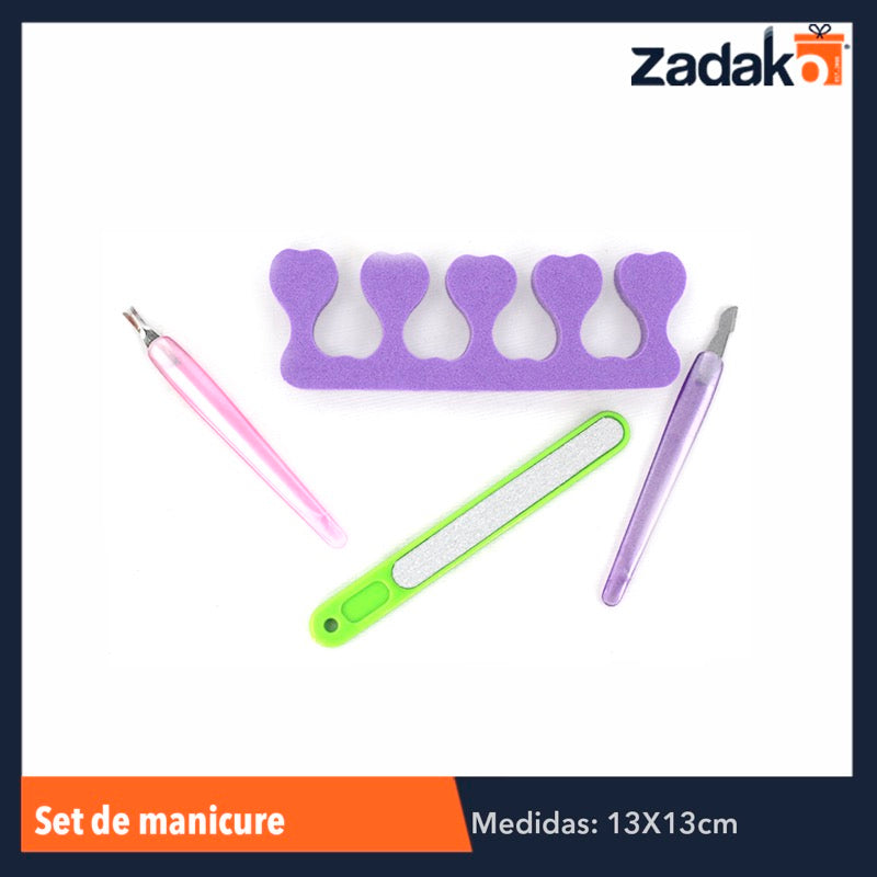 ZB-0130 SET DE MANICURE, CON 12 PZS, O CAJA CON 100 PQTS