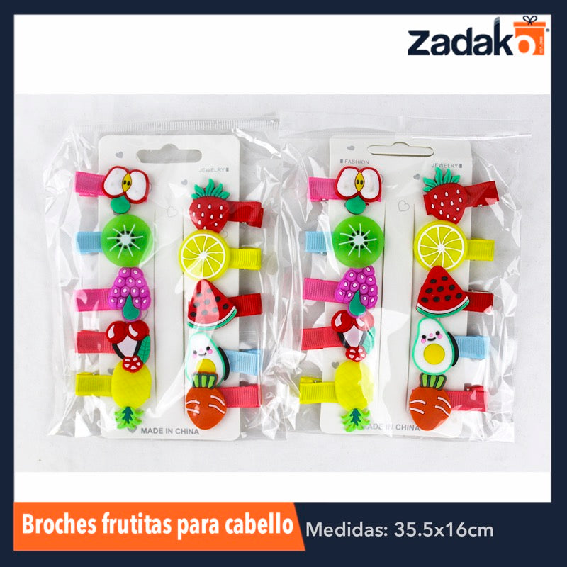 ZB-0248 BROCHES PARA CABELLO, CON 12 PZS, O CAJA CON 100 PQTS