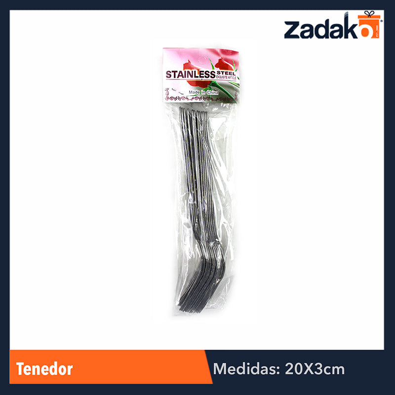 GPM-2552 ZC-0117 TENEDOR 18.5 CM 28 GRS PAQ CON 12 PZS O CAJA CON 100 PQTS